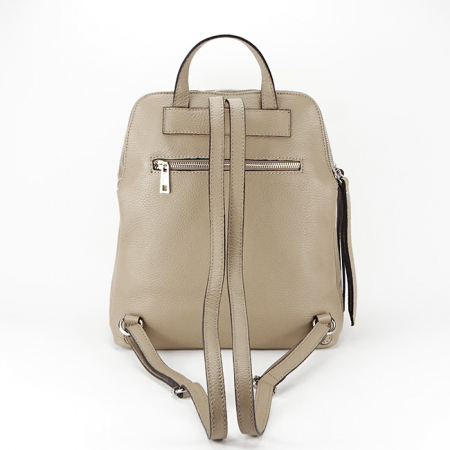 Rucsacuri - Rucsac din piele naturala bej B-6226 123