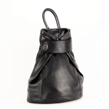 Rucsacuri - Rucsac dama din piele naturala B-5982, Negru