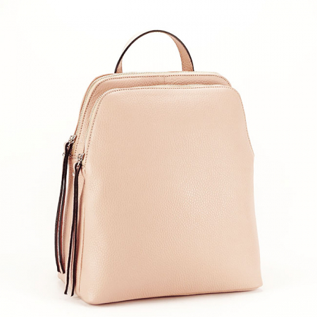 Rucsacuri - Rucsac dama din piele naturala B-6226 123, Roz