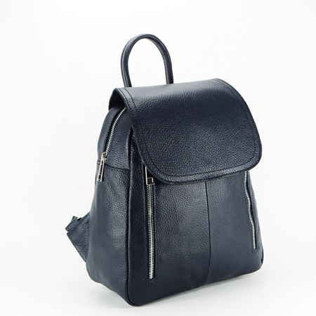Femei - Rucsac din piele naturala B-8987 123 Bleumarin