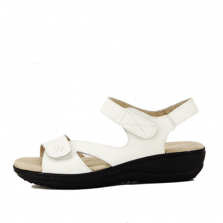 Femei - Sandale albe din piele naturala Sara 129