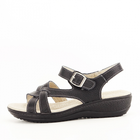 Femei - Sandale negre din piele naturala Callia 129