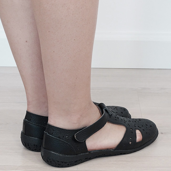 Balerini negri din piele naturala B-CXWL2118 M5 [4]