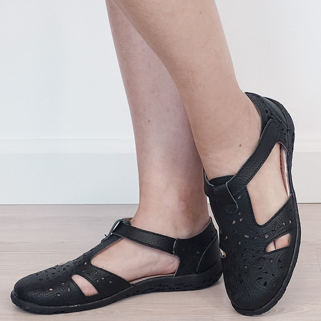 Balerini negri din piele naturala B-CXWL2118 M5 [1]