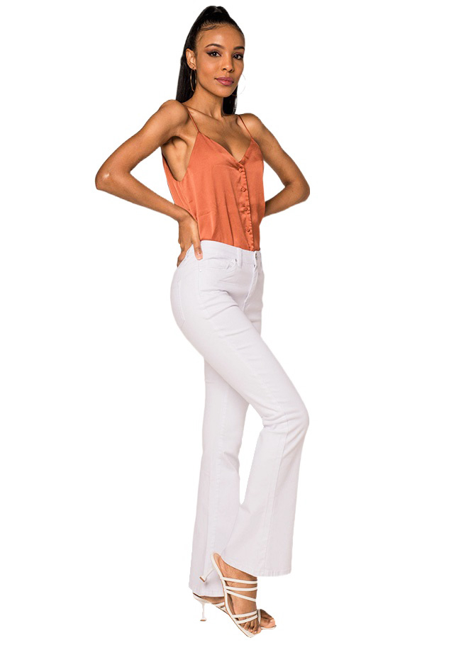 Blugi albi Dama Evazati Nina Carter B-P079 M8 [1]