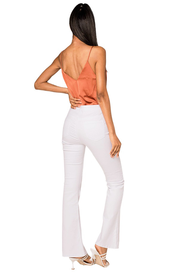 Blugi albi Dama Evazati Nina Carter B-P079 M8 [4]