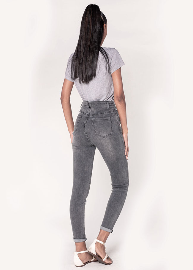 Blugi Dama Slim Nina Carter Gri inchis B-P190-17A M9 [3]