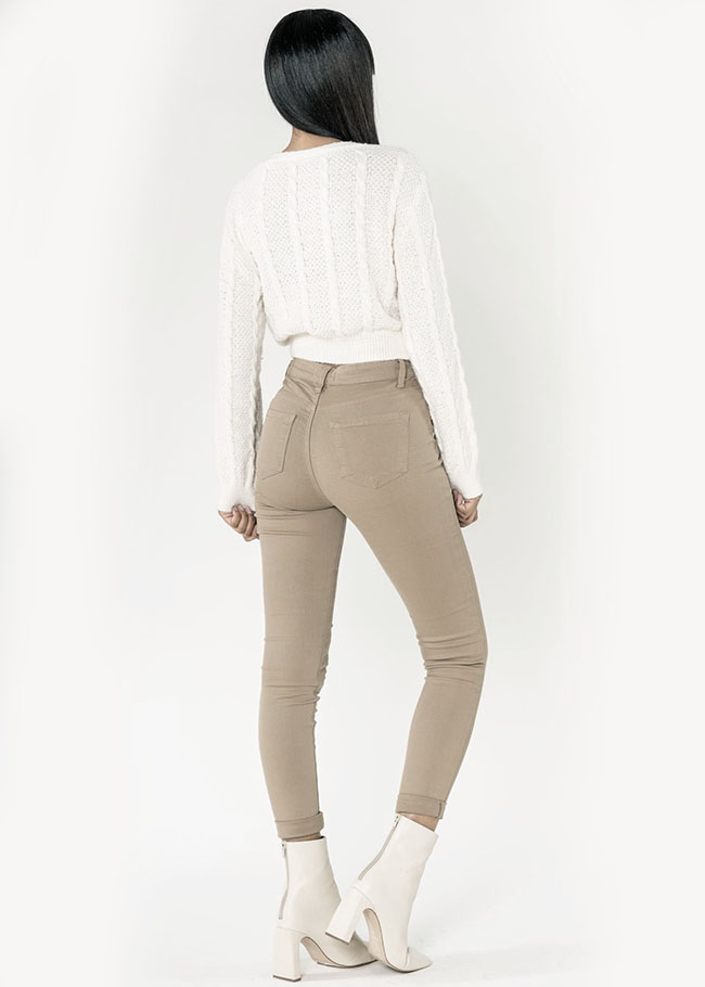 Blugi Dama Slim Nina Carter Maro taupe B-P109-65 M8 [3]