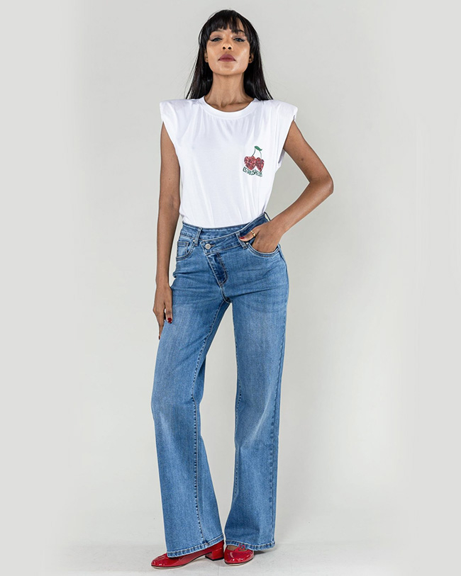 Blugi Evazati Nina Carter Albastru B-P625-5 M7 [2]