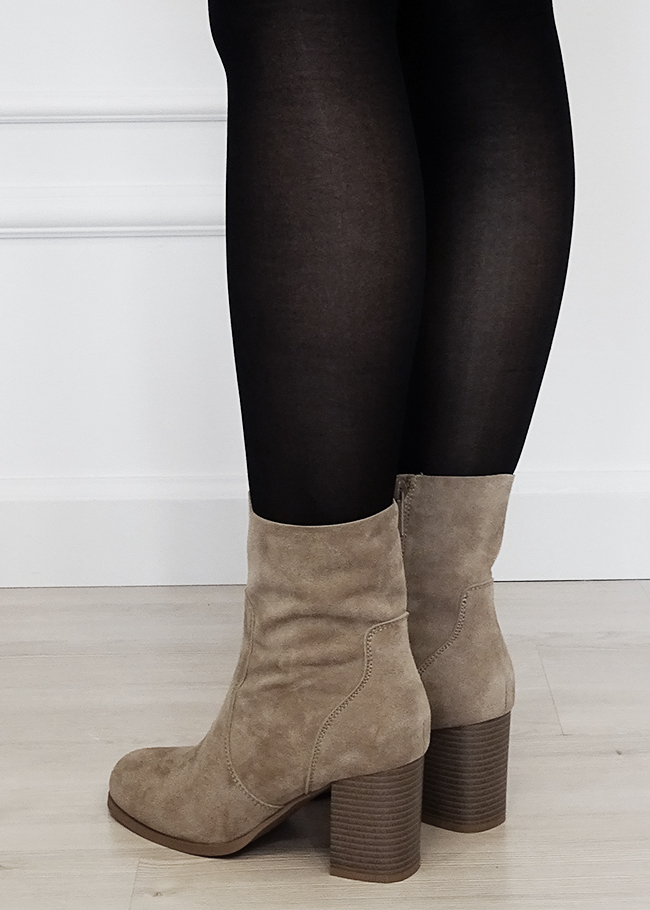 Botine dama bej din piele naturala B-Y2370 117 [3]