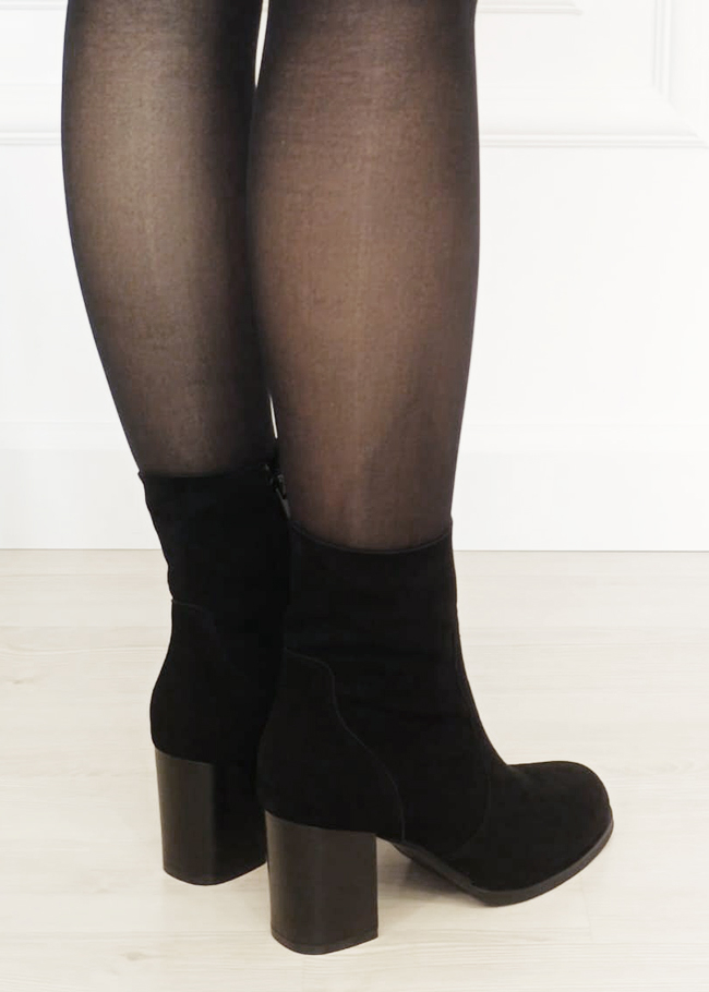 Botine dama negre din piele naturala B-Y2370 117 [5]