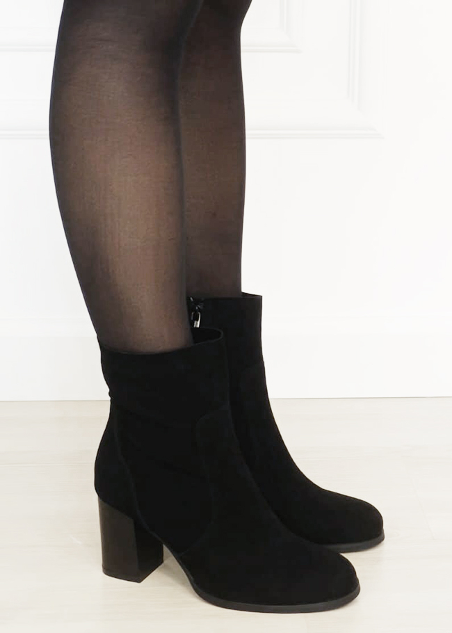 Botine dama negre din piele naturala B-Y2370 117 [6]