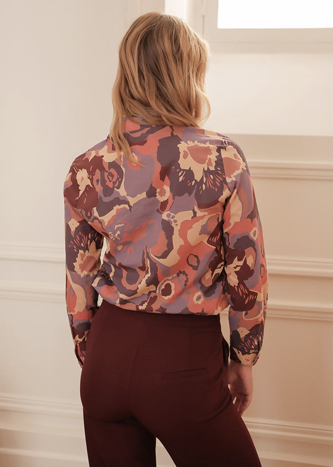 Camasa dama colorata cu imprimeu B-4603T [2]