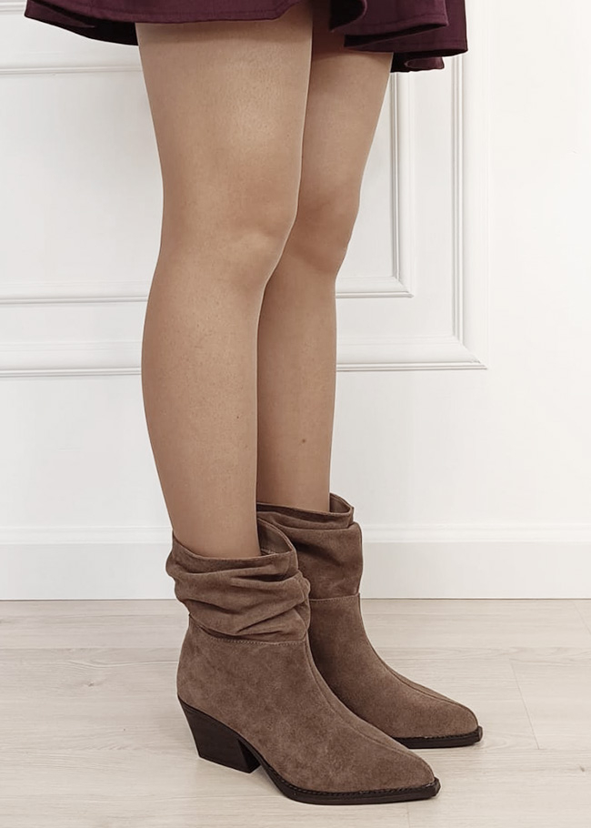 Ciocate kaki incretite din piele naturala B-5308A 110 [5]