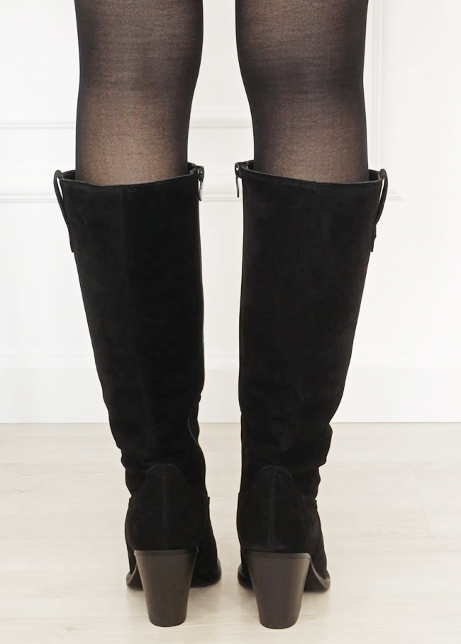 Cizme dama din piele naturala cu toc B-Y2369 19 [4]