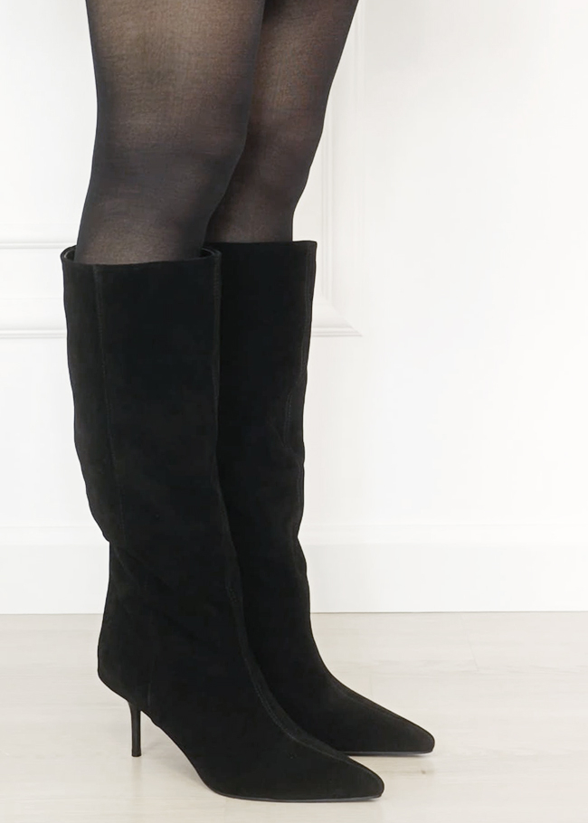 Cizme lungi negre din piele naturala B-VP-1 111 [5]