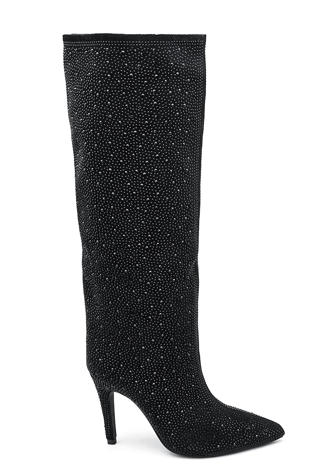 Cizme negre cu strasuri B-72527A 110 [5]