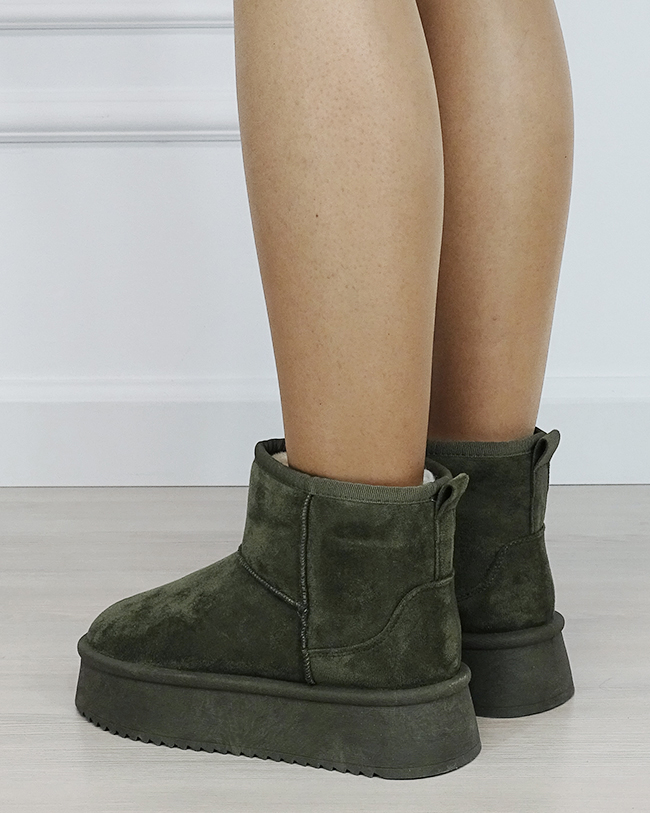 Cizme scurte verde olive imblanite B-PU-13 M3 [2]