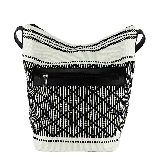 Geanta dama din material textil B-6957-1 15 Negru Negru