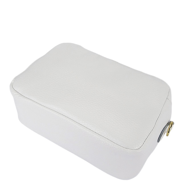 Geanta mica din piele naturala alba B-8902 127 [4]