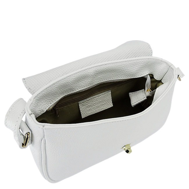 Fehér valódi bőrtáska 8911 128 [7]