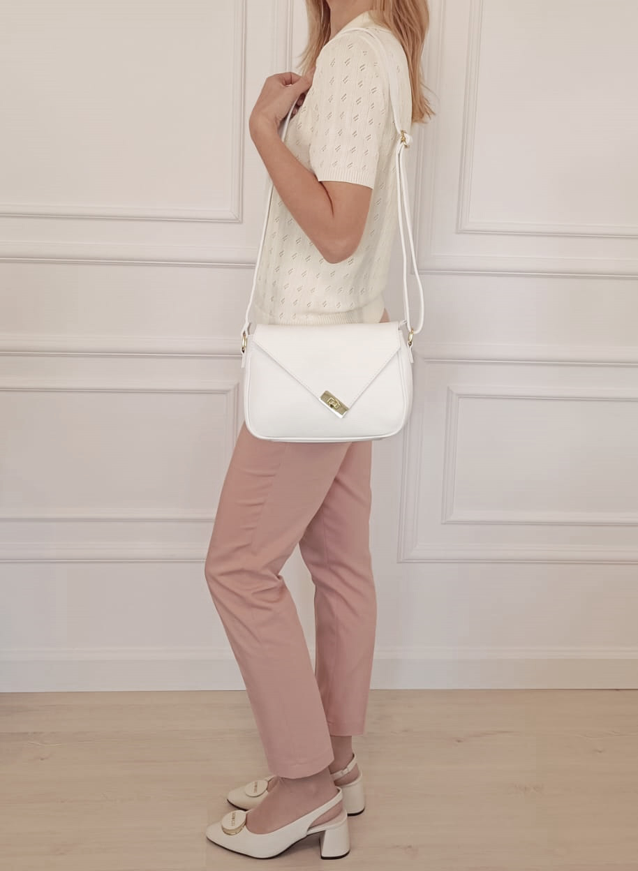 Fehér valódi bőrtáska 8911 128 [1]