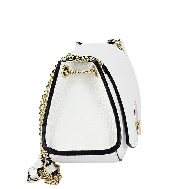 Elegáns fehér valódi bőr kistáska 1488 122 [4]