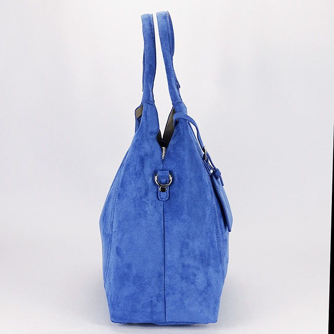 DIANA&CO nagy méretű kék velúr női táska DJC901-3 12 [4]