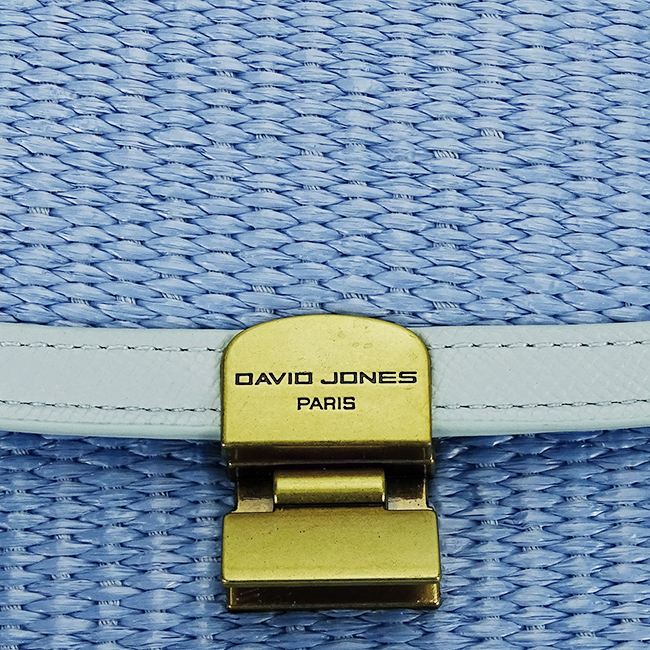 Világos kék crossbody táska fonott mintával CM7497 15 [8]
