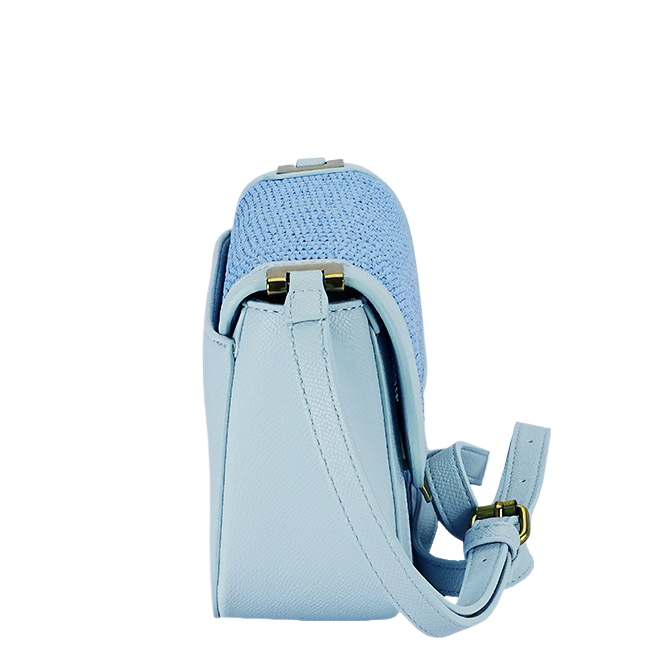 Világos kék crossbody táska fonott mintával CM7497 15 [3]