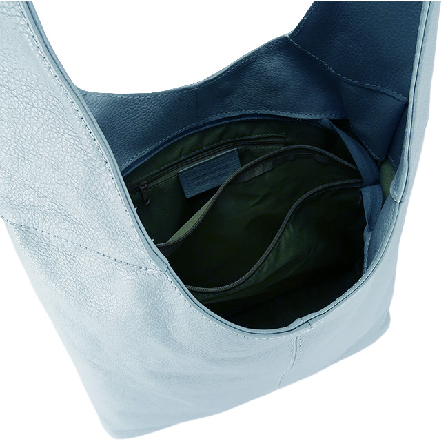 Világoskék valódi bőr táska 8924 127 [6]