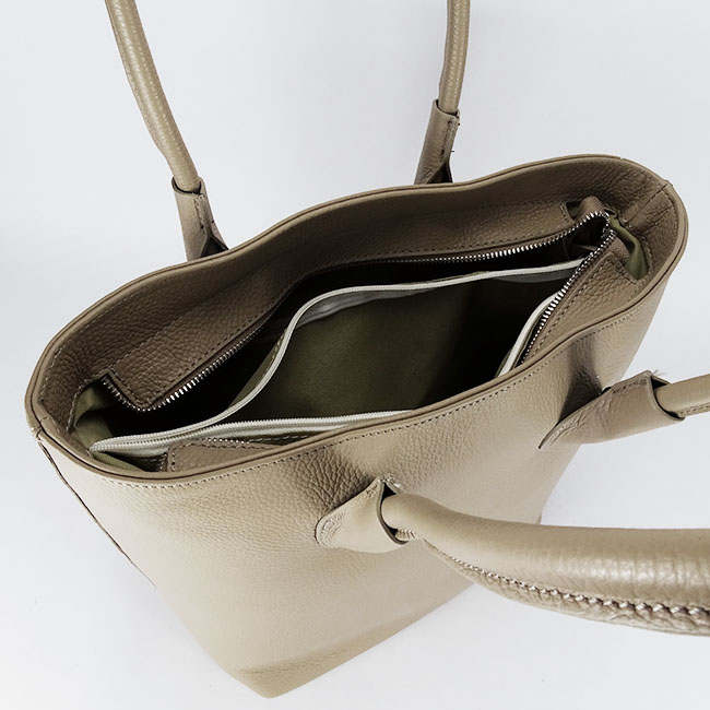 Geanta bej din piele naturala B-8966 123 [5]