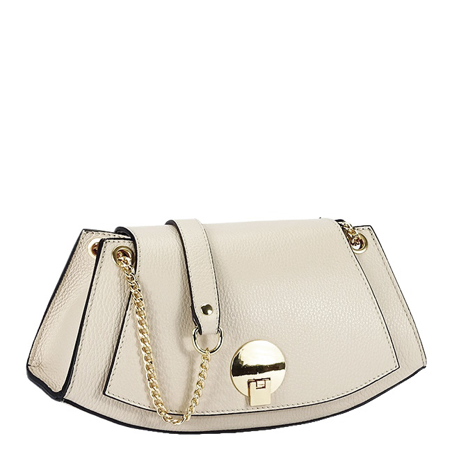 Elegáns bézs valódi bőr kistáska 1488 122 [3]