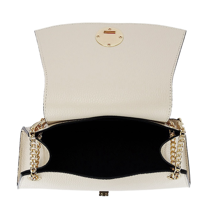 Elegáns bézs valódi bőr kistáska 1488 122 [7]