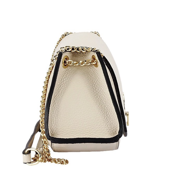 Elegáns bézs valódi bőr kistáska 1488 122 [4]