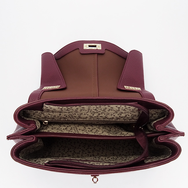 Flora&Co Paris közepes bordó női táska F9963 15 [7]