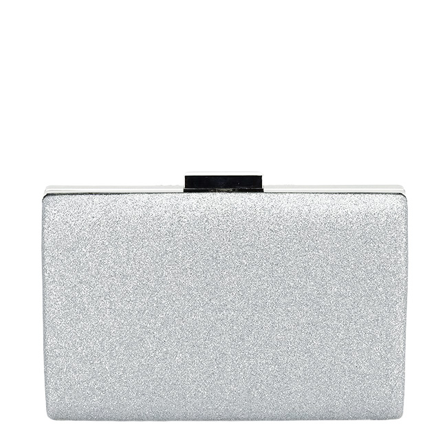 Clutch elegant argintiu cu sclipici B-1009 05 Argintiu
