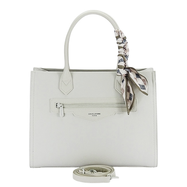 David Jones Paris krémszínű női táska sállal CM7642-1 11 [5]