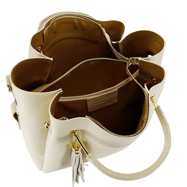 Krém valódi bőr táska 8993 123 [8]