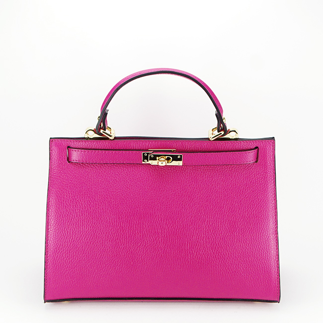 Geanta dama din piele naturala B-8934 119, Fuchsia Roz