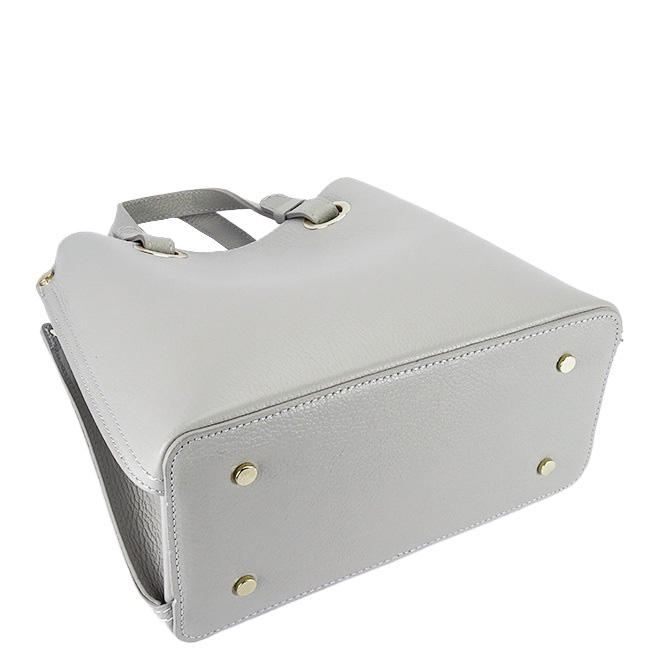 Geanta din piele naturala gri B-8916 129 [5]