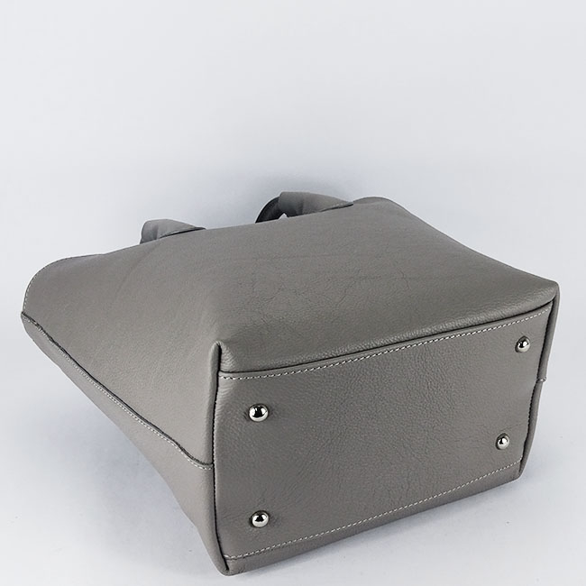 Geanta gri inchis din piele naturala B-8966 123 [3]