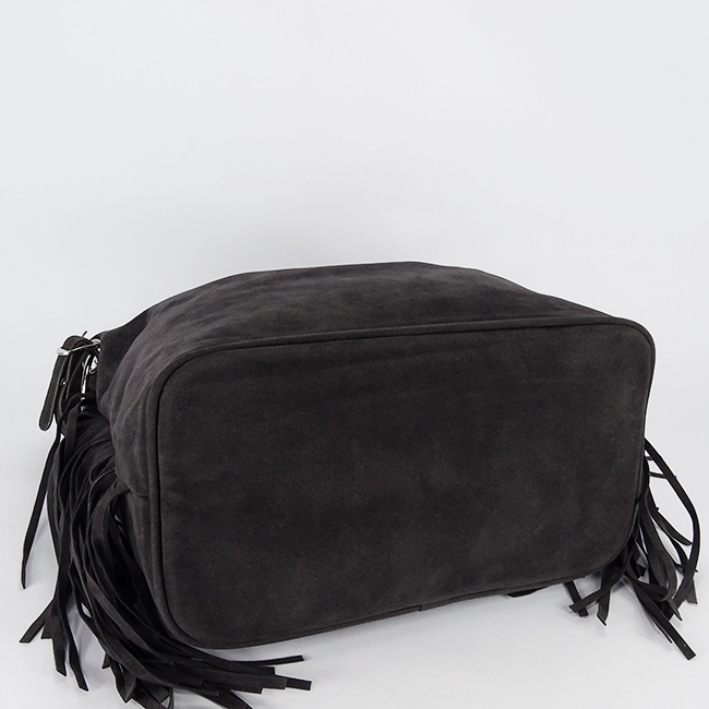 Flora&Co Paris sötétszürke rojtos női táska F7518 M4 [7]