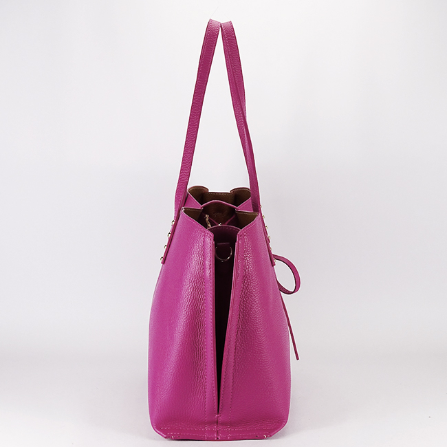 Fukszia valódi bőr nagy táska 1740 M8 [3]