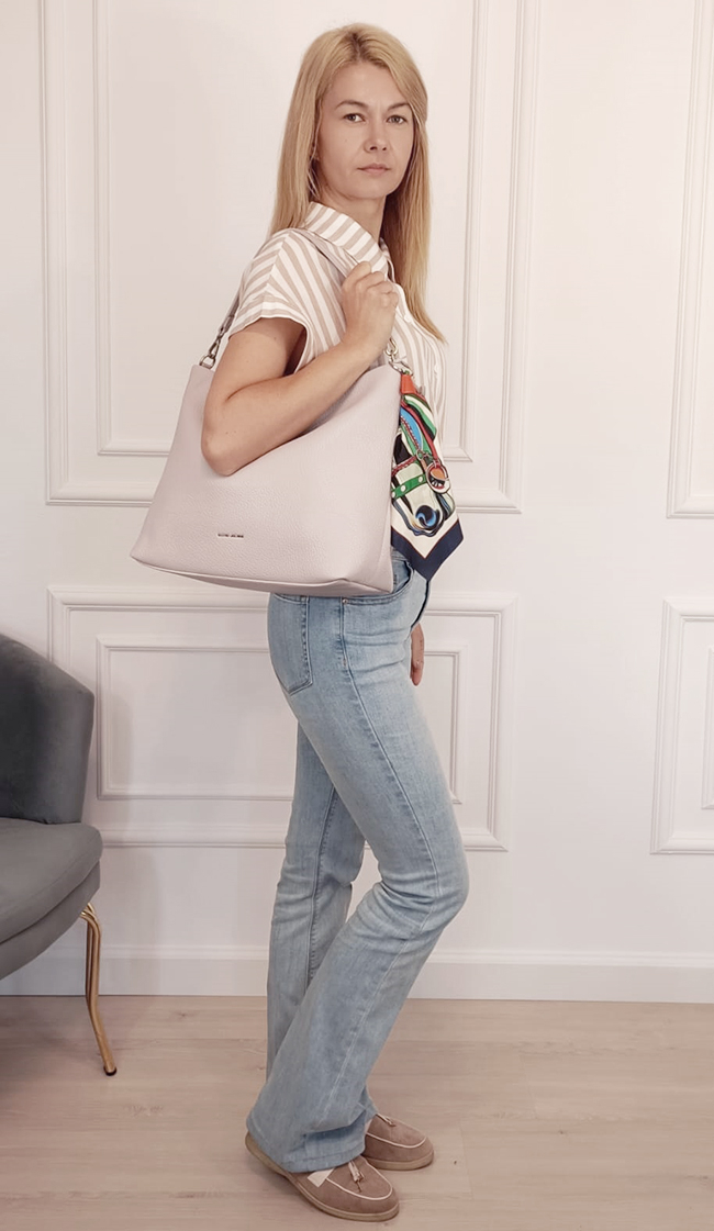Világos lila nagy méretű David Jones táska CM8222 12 [1]