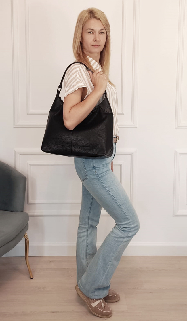 Fekete nagy méretű David Jones táska CM8229 13 [1]