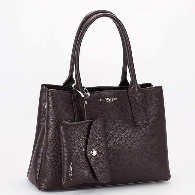 Flora&Co Paris közepes kávébarna női táska F8523 13 [2]