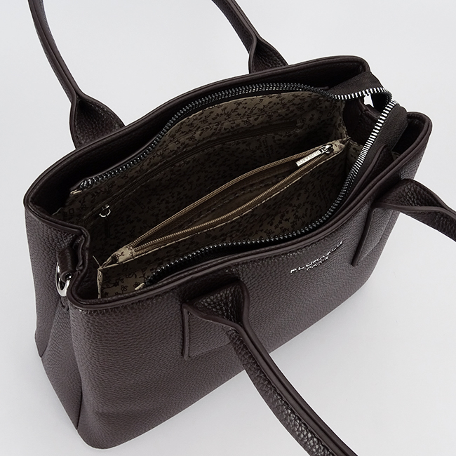 Flora&Co Paris közepes kávébarna női táska F8523 13 [8]