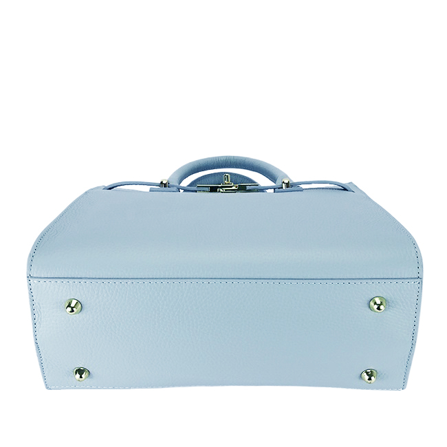 Világos kék valódi bőr közepes táska 1727 122 [6]