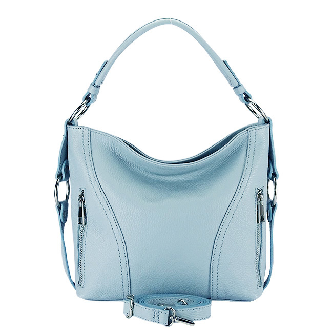 Világoskék közepes méretű bőrtáska 8931 124 [5]